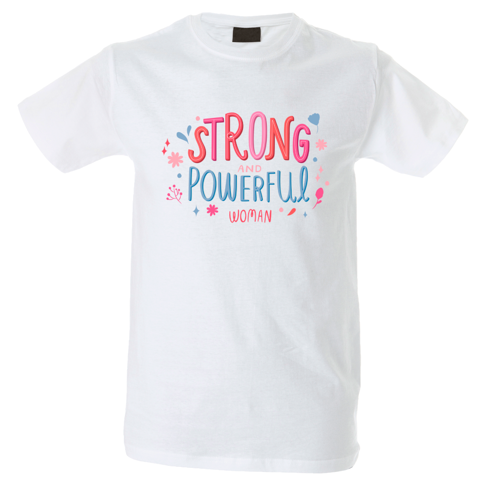 Camiseta hombre strong powerful woman