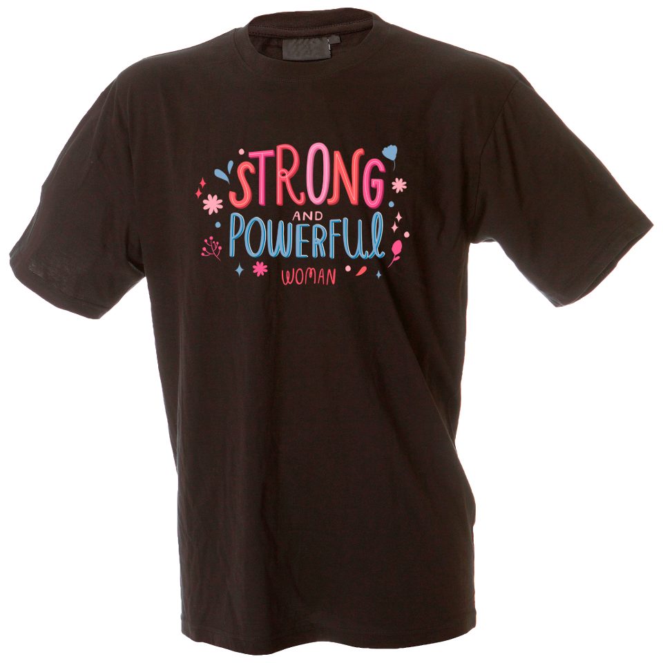 Camiseta hombre strong powerful woman