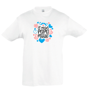 Camiseta infantil mejor papá