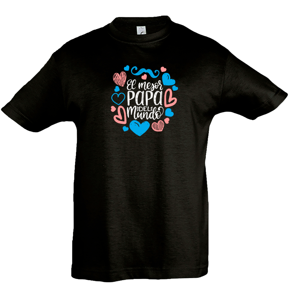 Camiseta infantil mejor papá