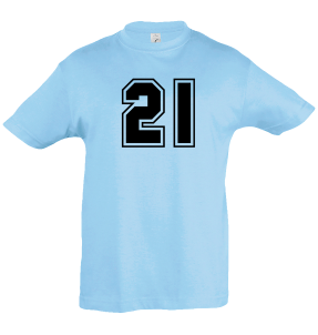 Camiseta infantil número 21