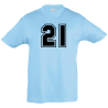 Camiseta infantil número 21