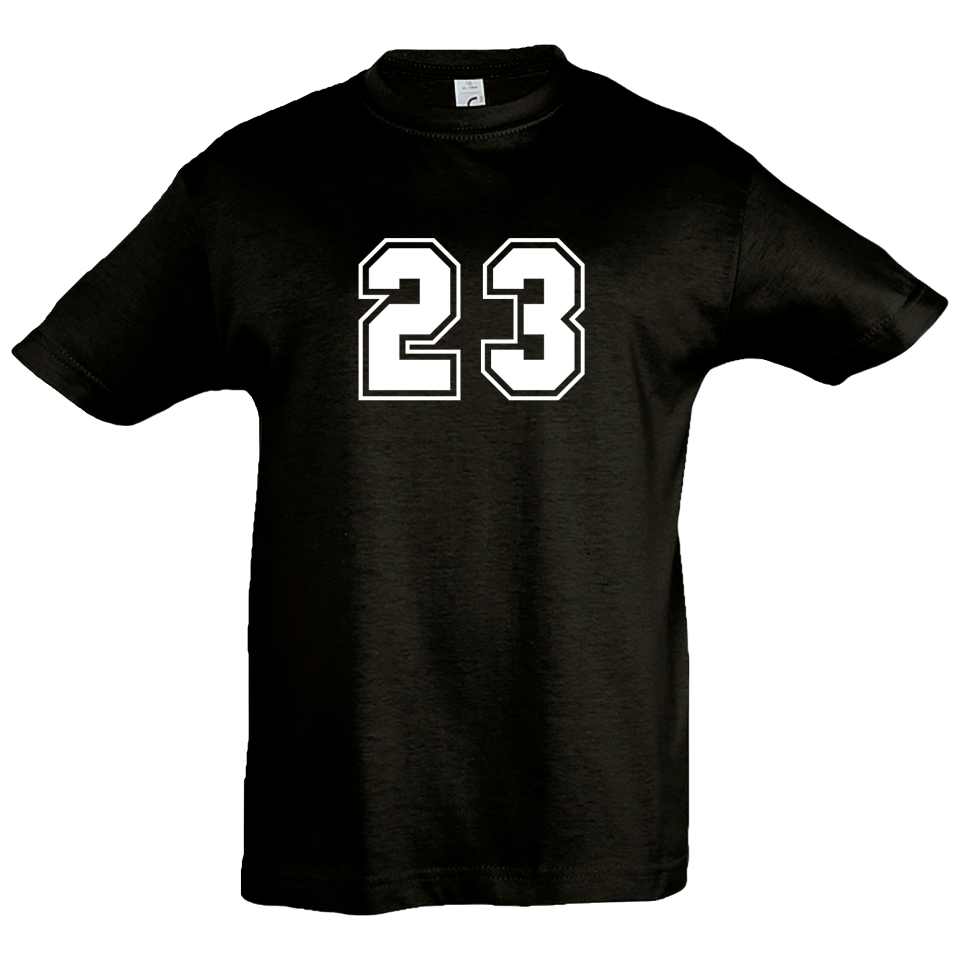 Camiseta infantil número 23