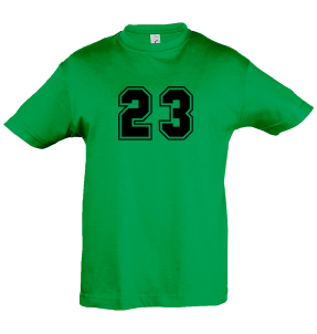 Camiseta infantil número 23