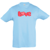 Camiseta infantil palabra love