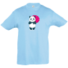 Camiseta infantil panda con paraguas