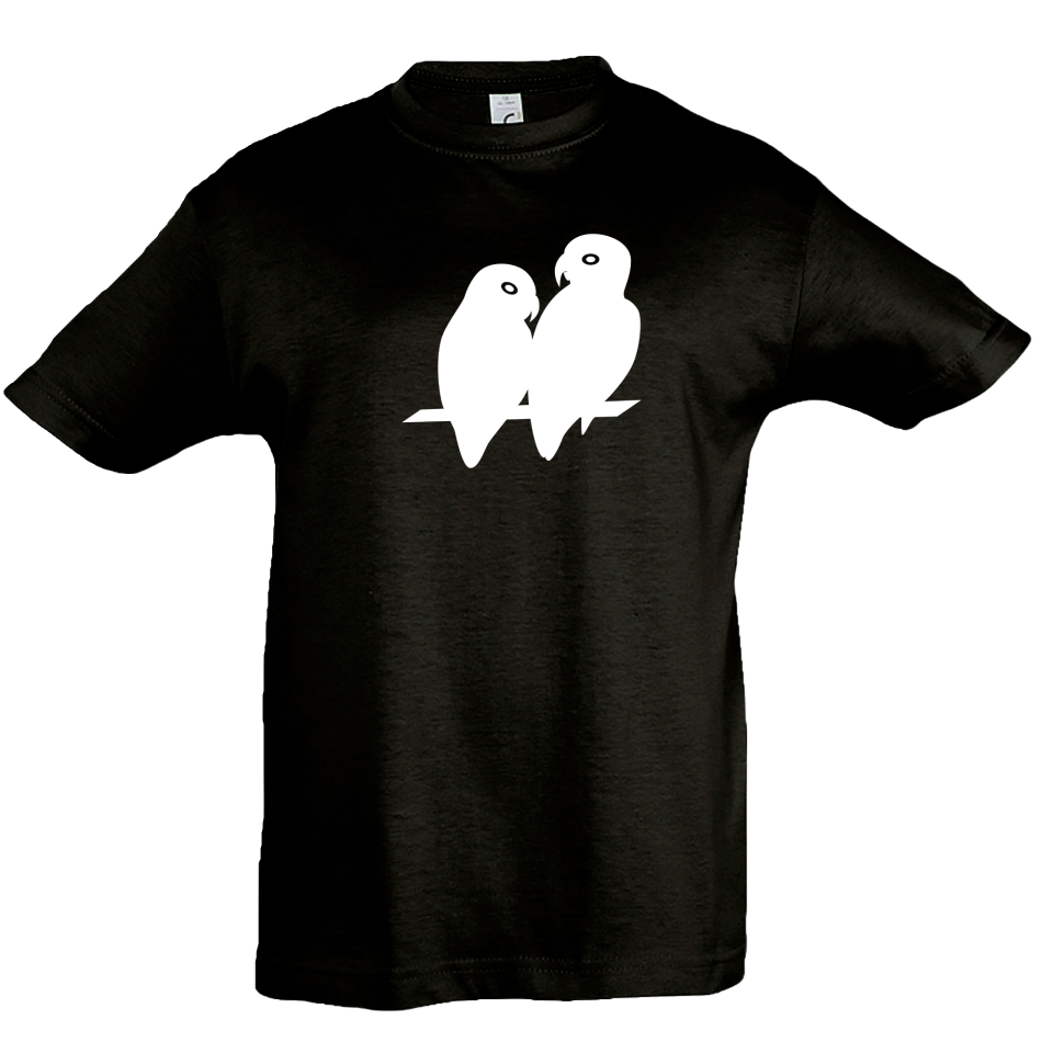 Camiseta infantil pareja de aves