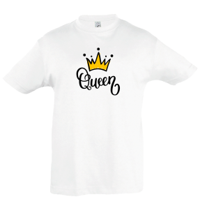 Camiseta infantil corona queen
