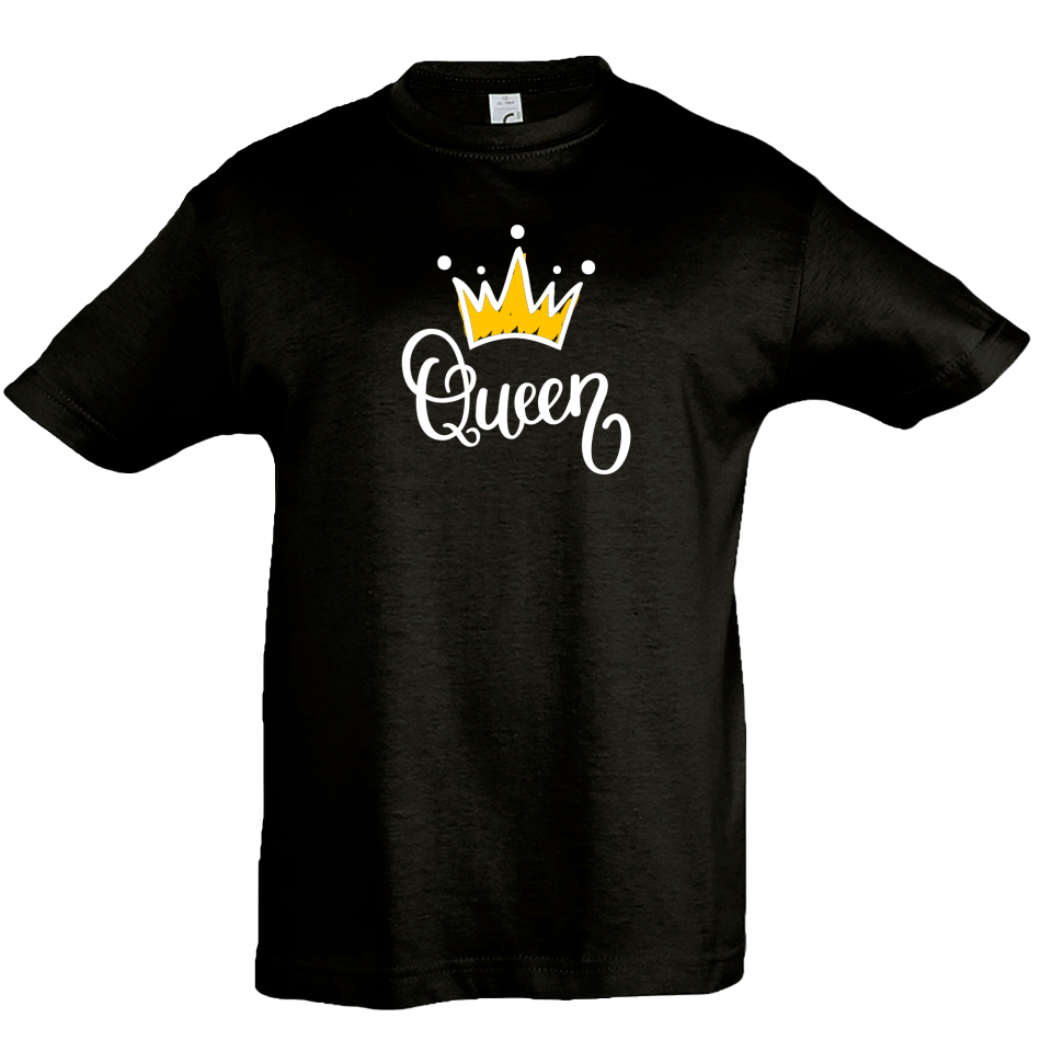 Camiseta infantil corona queen