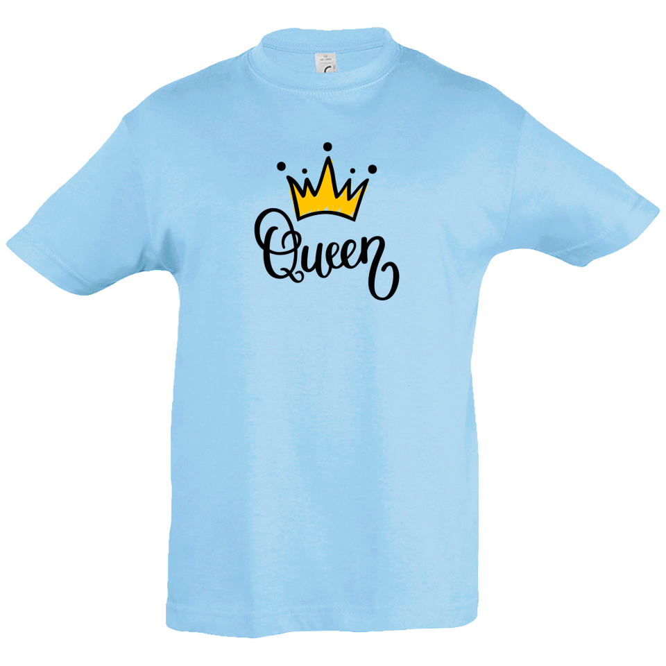 Camiseta infantil corona queen