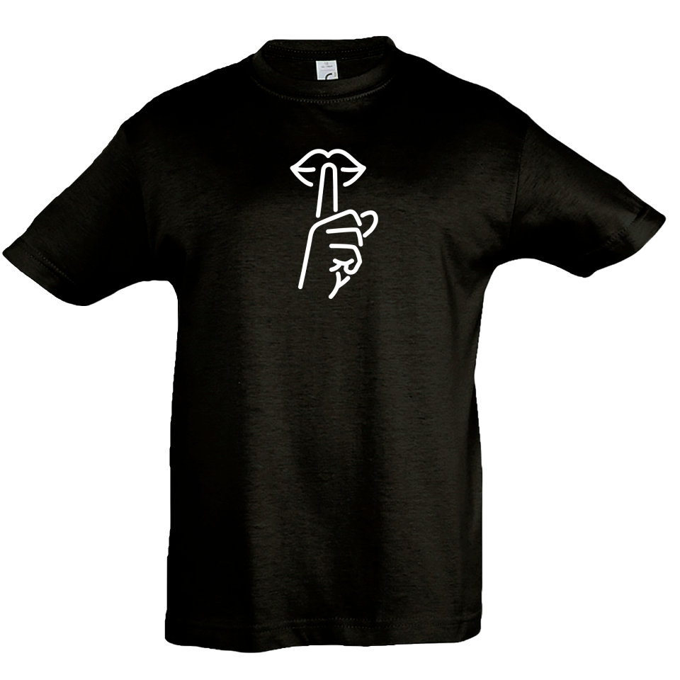 Camiseta infantil silencio