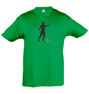 Camiseta infantil silueta jugador