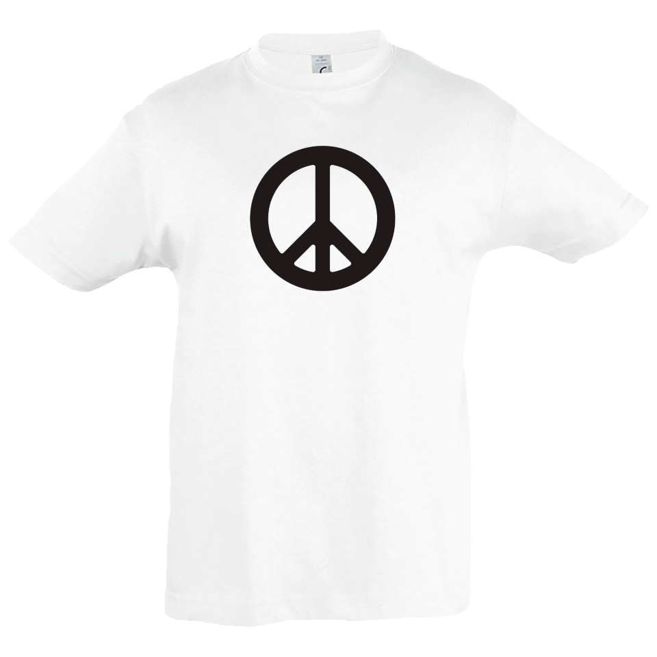 Camiseta infantil símbolo paz