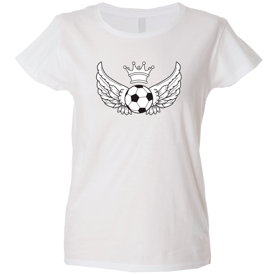 Camiseta mujer balón alas
