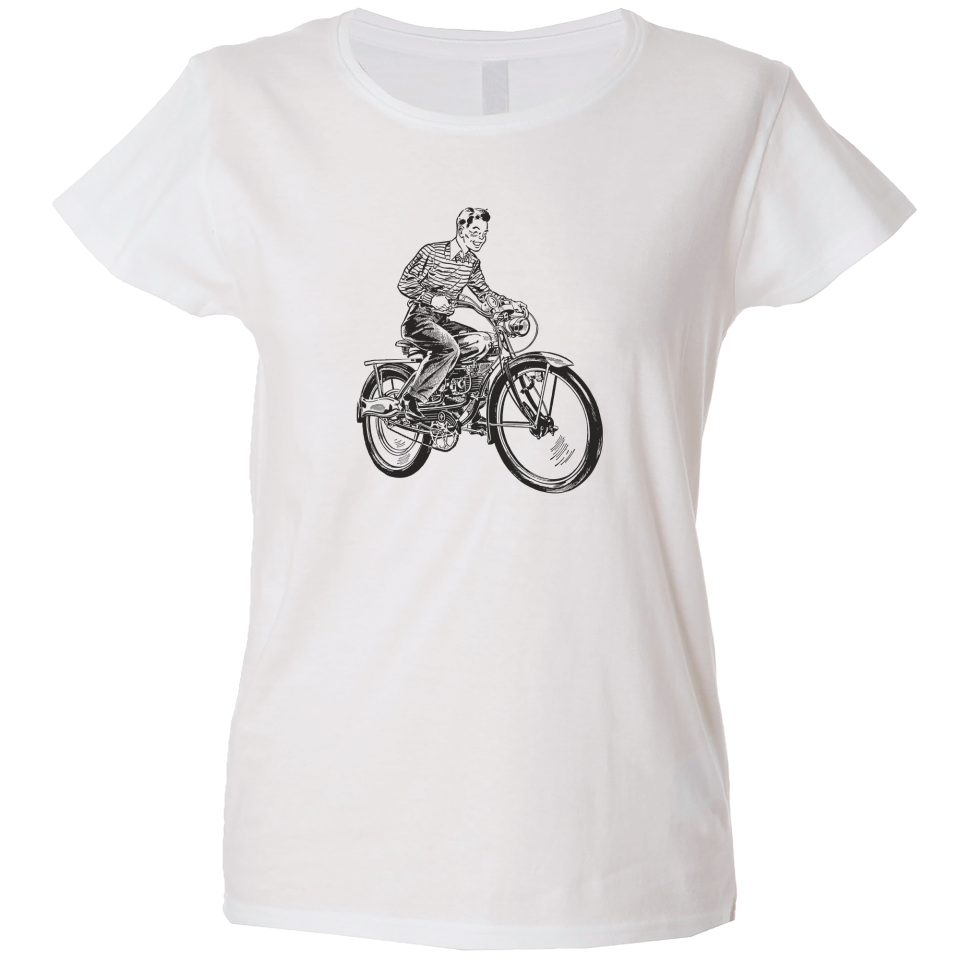 Camiseta mujer bicicleta con motor