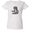 Camiseta mujer bulldog moto