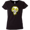 Camiseta mujer calavera derretida