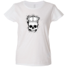 Camiseta mujer calavera rey