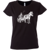 Camiseta  mujer carroza