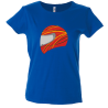 Camiseta  mujer casco rojo
