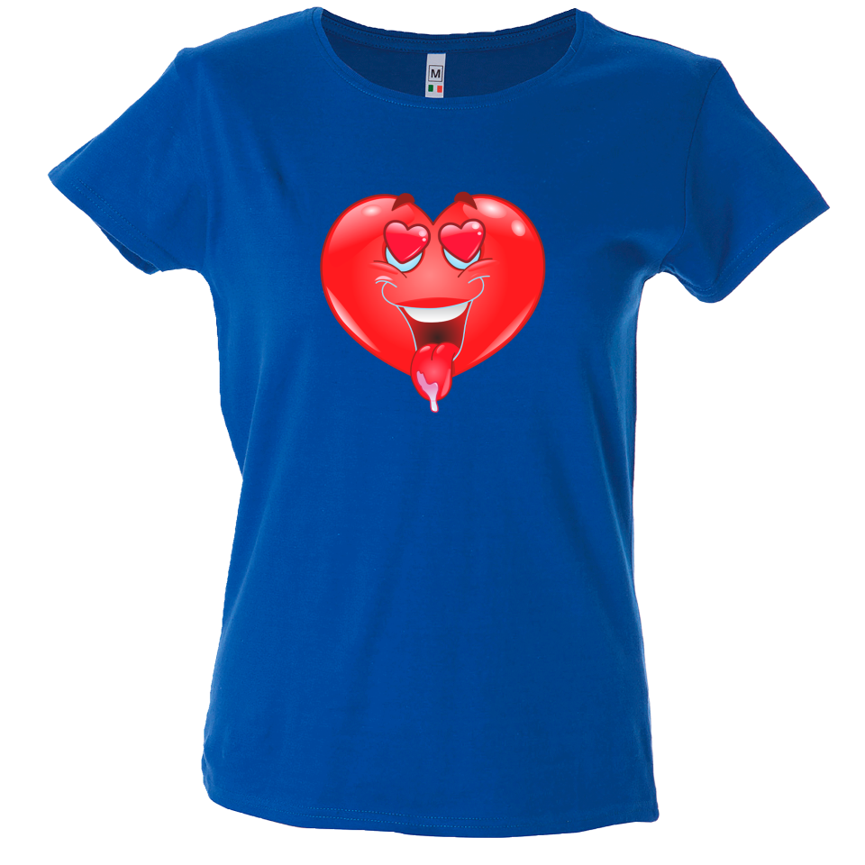 Camiseta mujer corazón enamorado