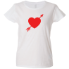 Camiseta mujer corazón flecha