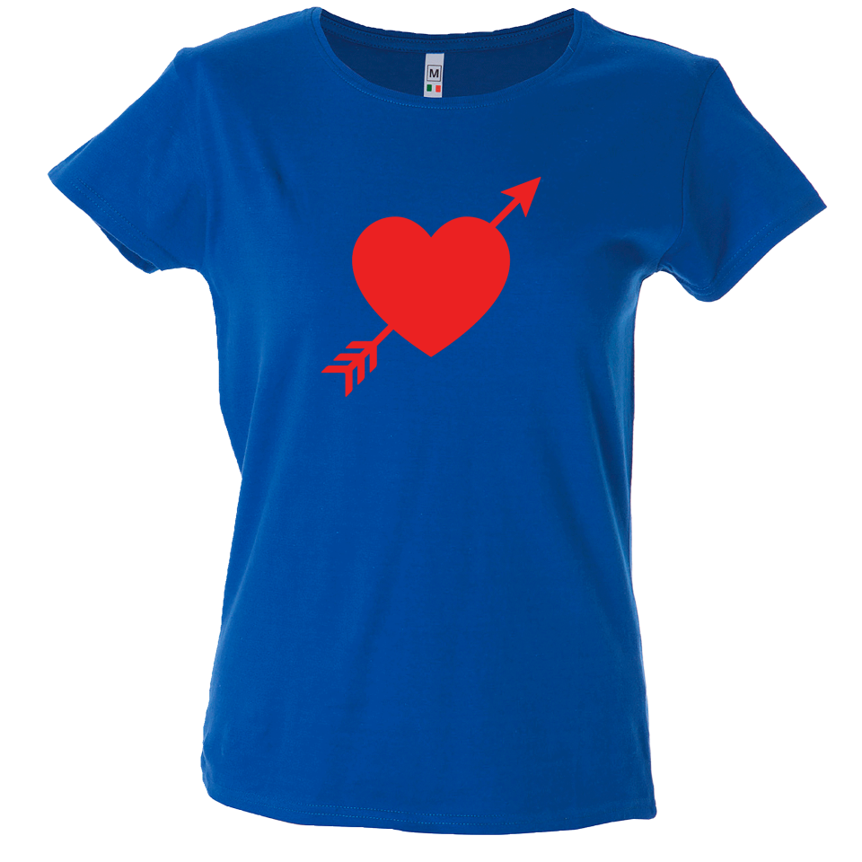 Camiseta mujer corazón flecha