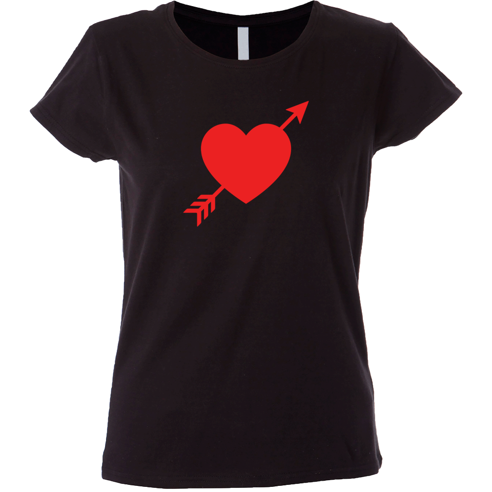 Camiseta mujer corazón flecha