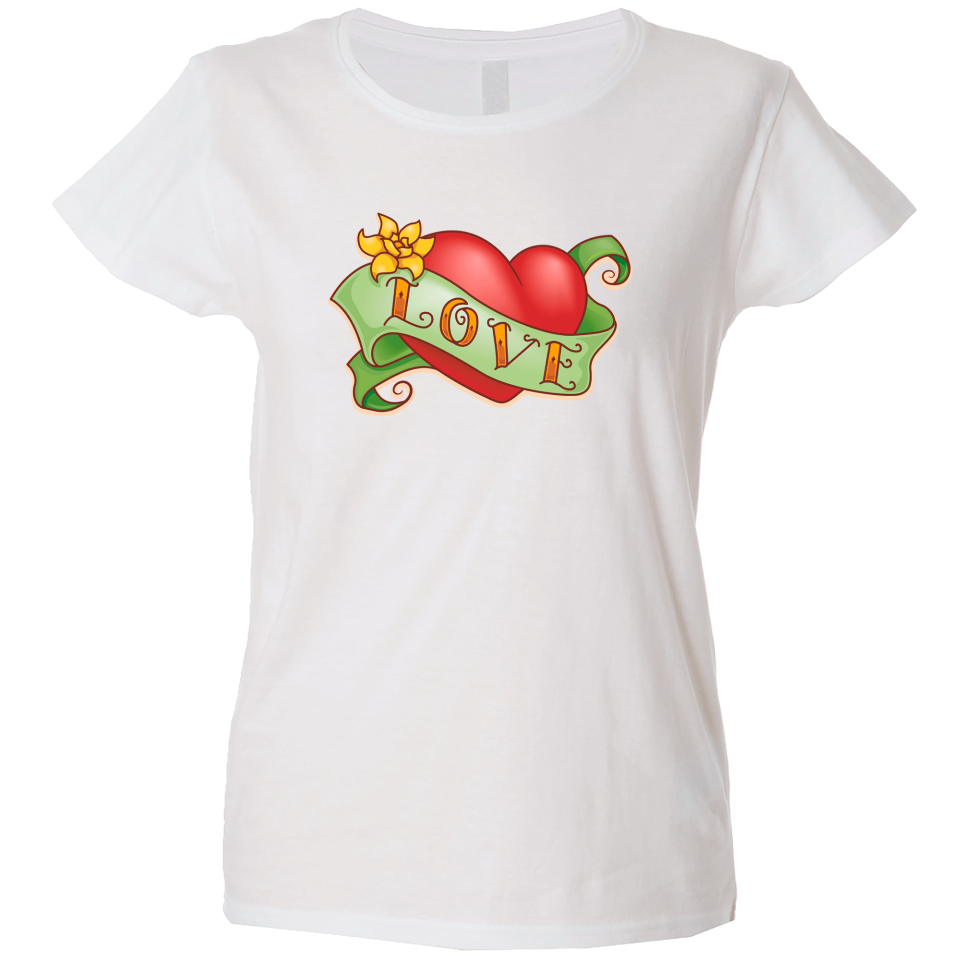 Camiseta mujer corazón love