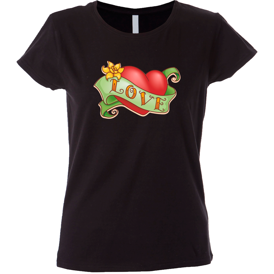 Camiseta mujer corazón love