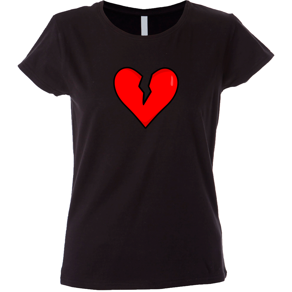 Camiseta mujer corazón roto