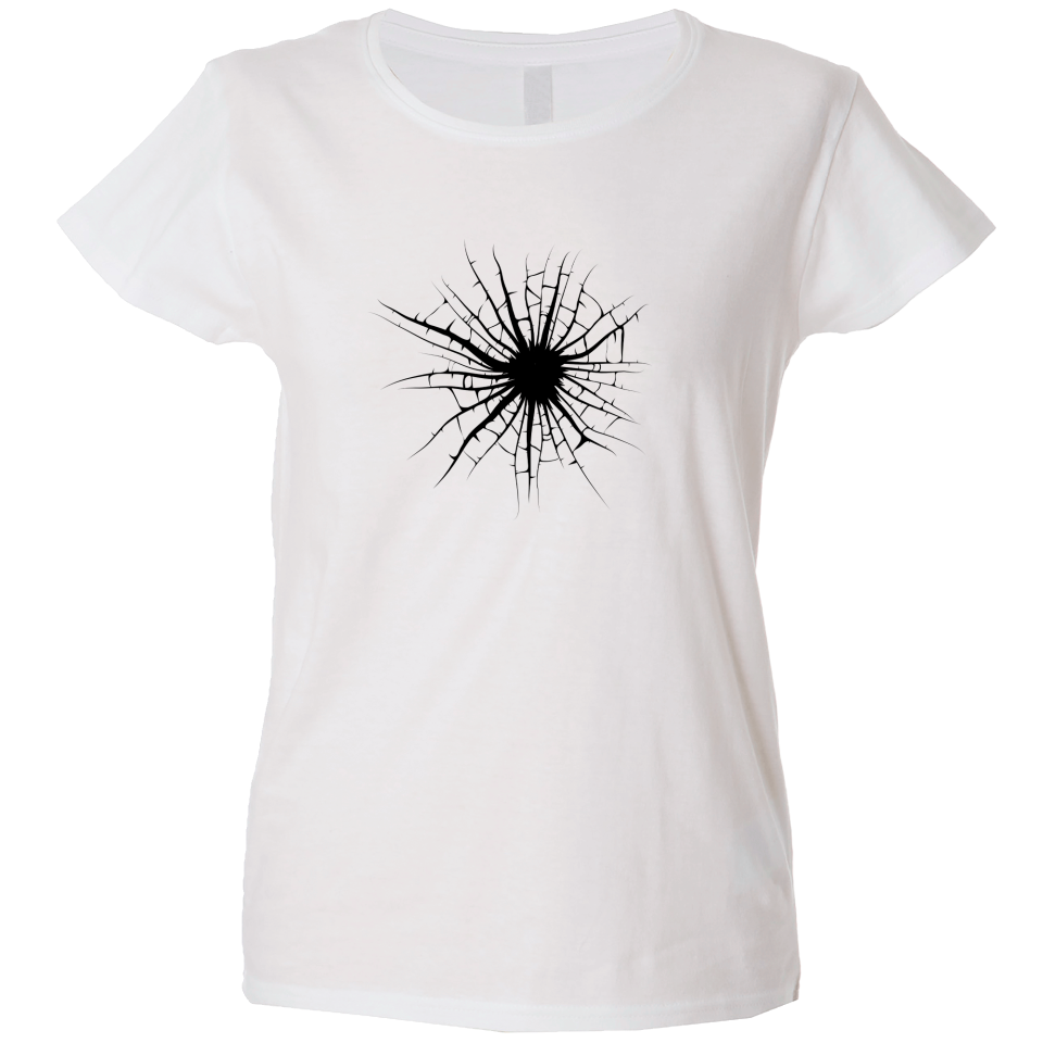 Camiseta mujer cristal roto