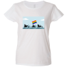 Camiseta mujer desfile motos lgbti