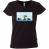 Camiseta mujer desfile motos lgbti