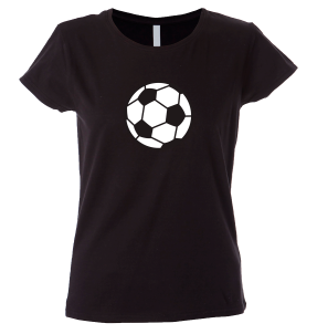 Camiseta mujer dibujo balón