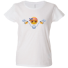 Camiseta mujer emoji motero