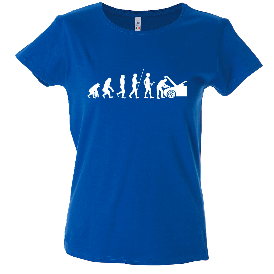 Camiseta mujer evolución mecánico