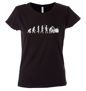 Camiseta mujer evolución mecánico