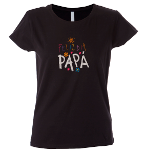 Camiseta mujer feliz día papa
