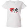 Camiseta mujer i love dog