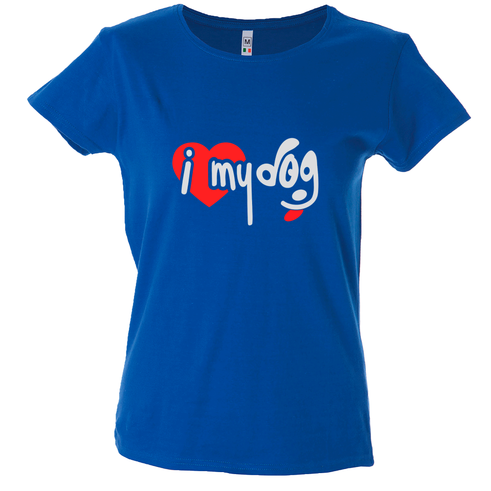 Camiseta mujer i love dog