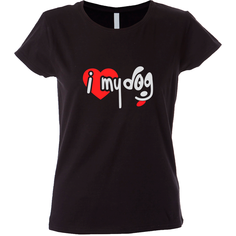 Camiseta mujer i love dog