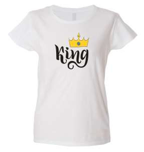 Camiseta mujer king