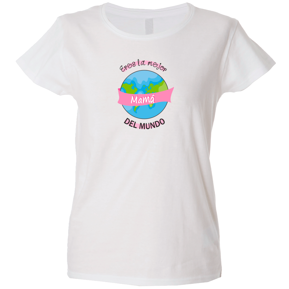 Camiseta mujer mejor mamá del mundo