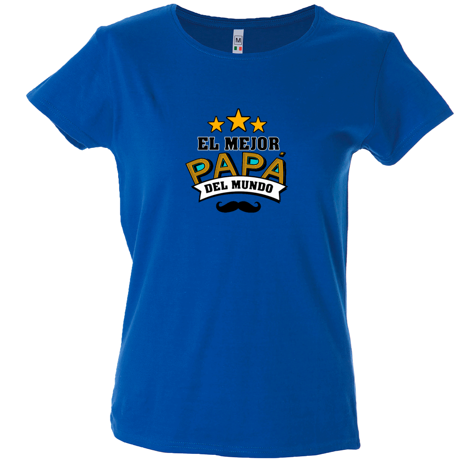 Camiseta mujer mejor papá del mundo