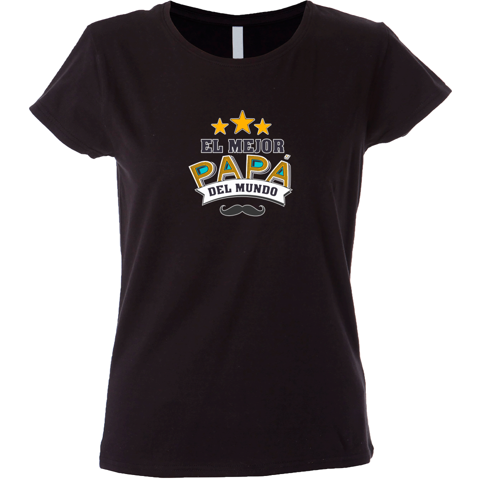 Camiseta mujer mejor papá del mundo