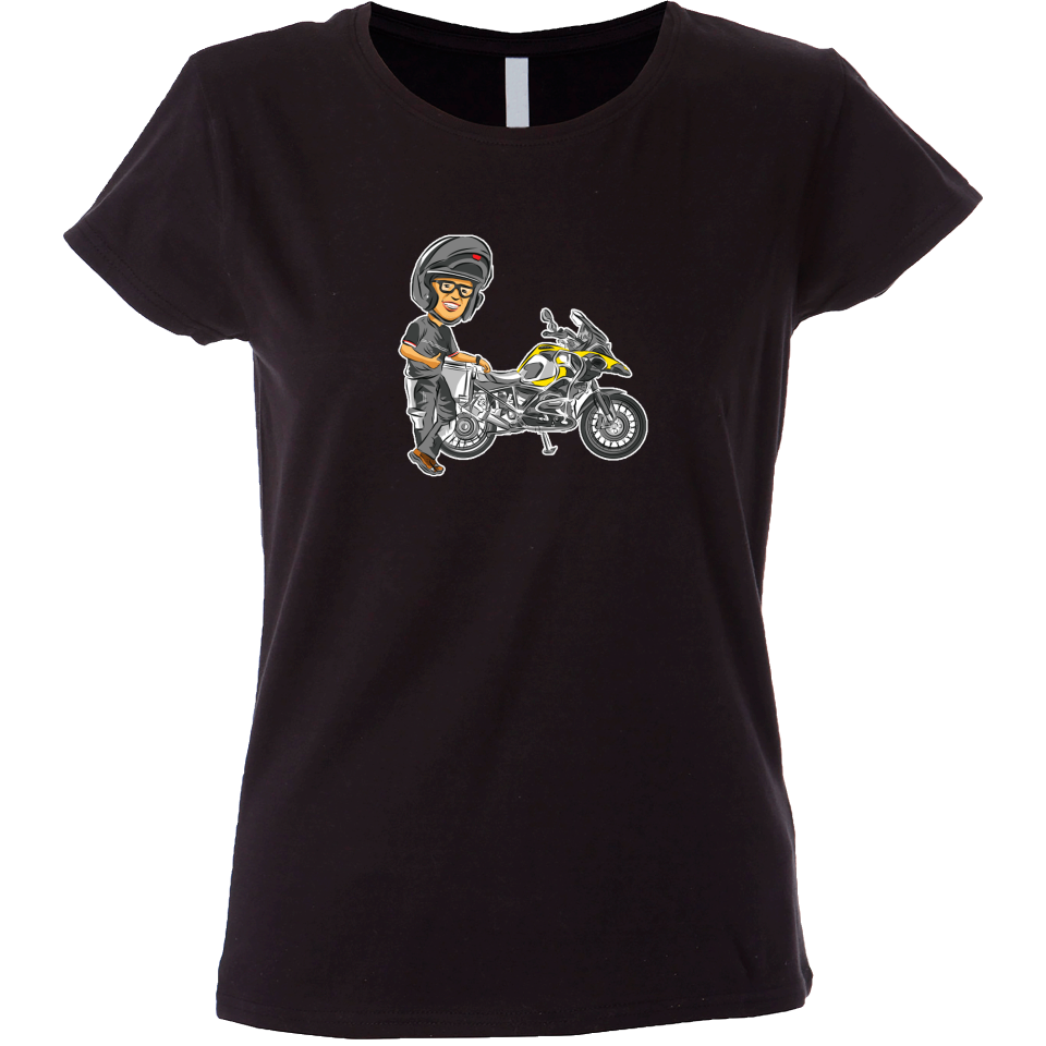 Camiseta mujer kawasaki amarilla