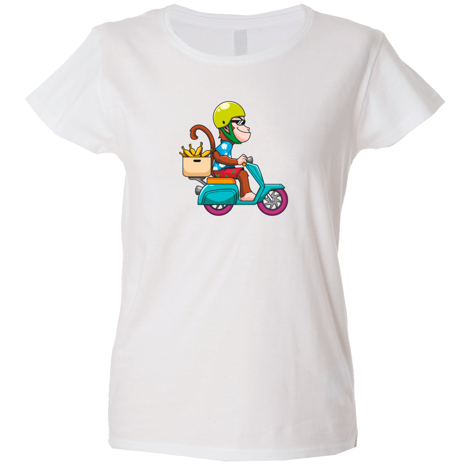 Camiseta mujer mono moto
