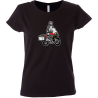 Camiseta mujer moto baúl