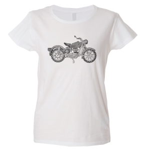 Camiseta mujer moto mandala